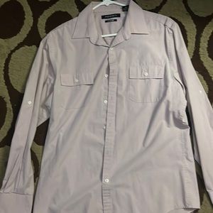 Purple slim fit button up